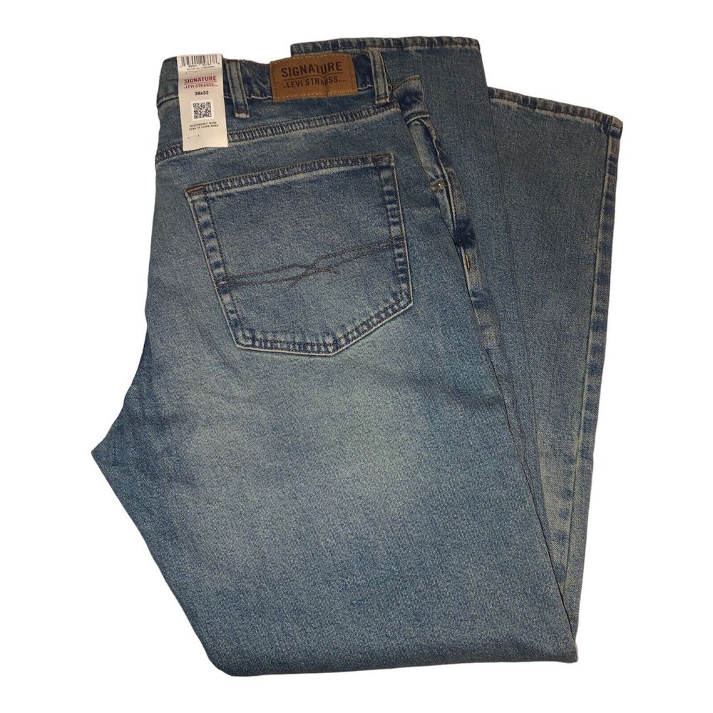 Signature by Levi Strauss Slim Fit Denim Jeans  Mens Size 38X30 - Picture 7 of 14